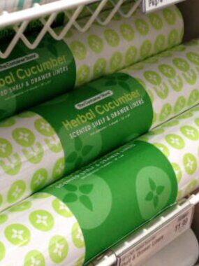 The Container Store Herbal Cucumber Scented Shelf & Drawer Liners-NWT